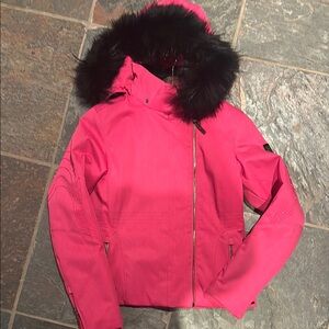 Spyder Women's ski Jacket with Black Fur Trim